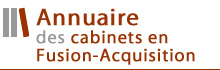 Annuaire des cabinets en Fusion-Acquisition